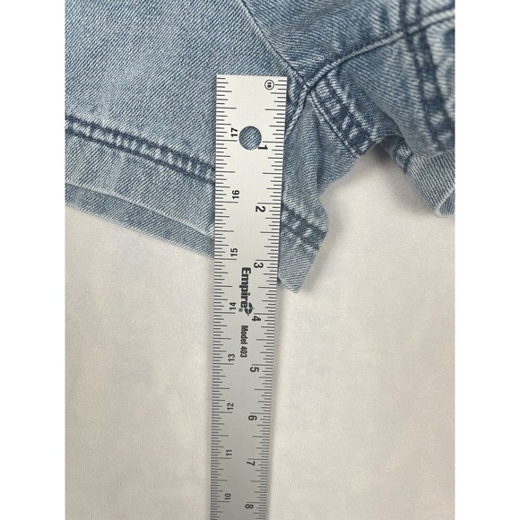 Wallflower Womens Mid Rise Jean Short Size 13 Elastic Waist Front Zip​ - Picture 9 of 10